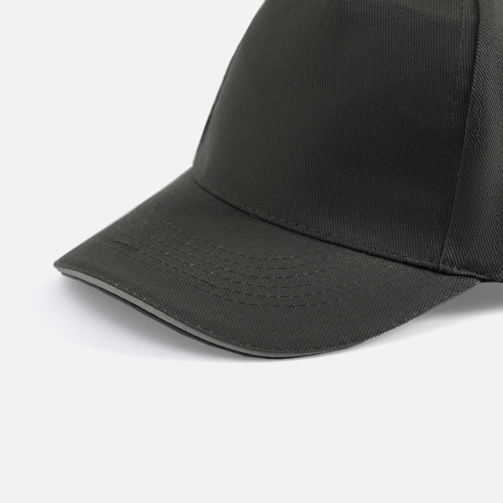 Бейсболка Long Beach, темно-серая со светло-серым-2