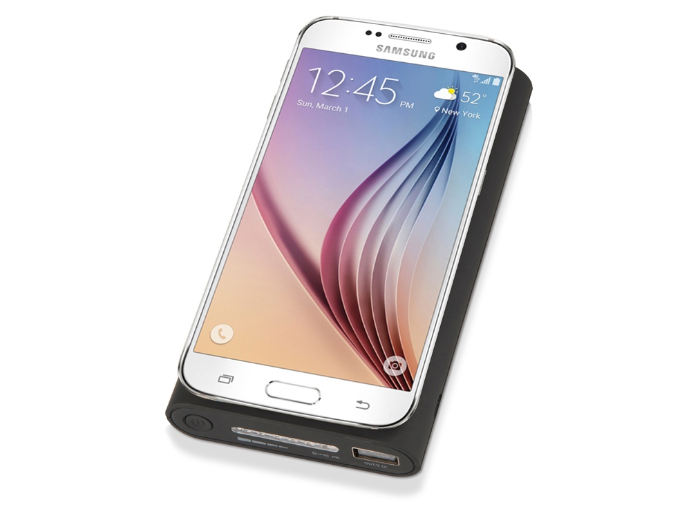 Портативный набор с беспроводным зарядным устройством (power bank) Force, 8000 mAh-1