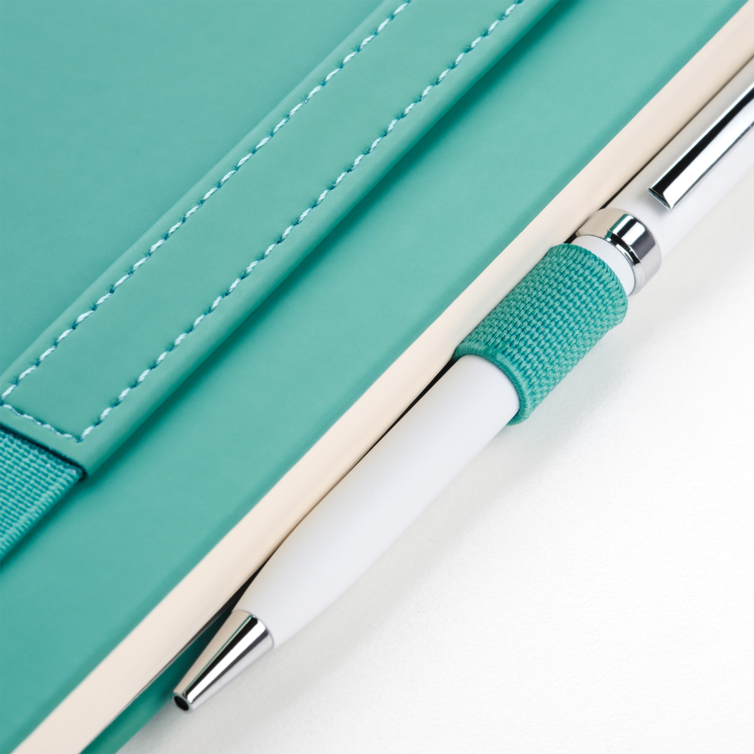 Ежедневник Alpha недатированный, бирюзовый/серый-12