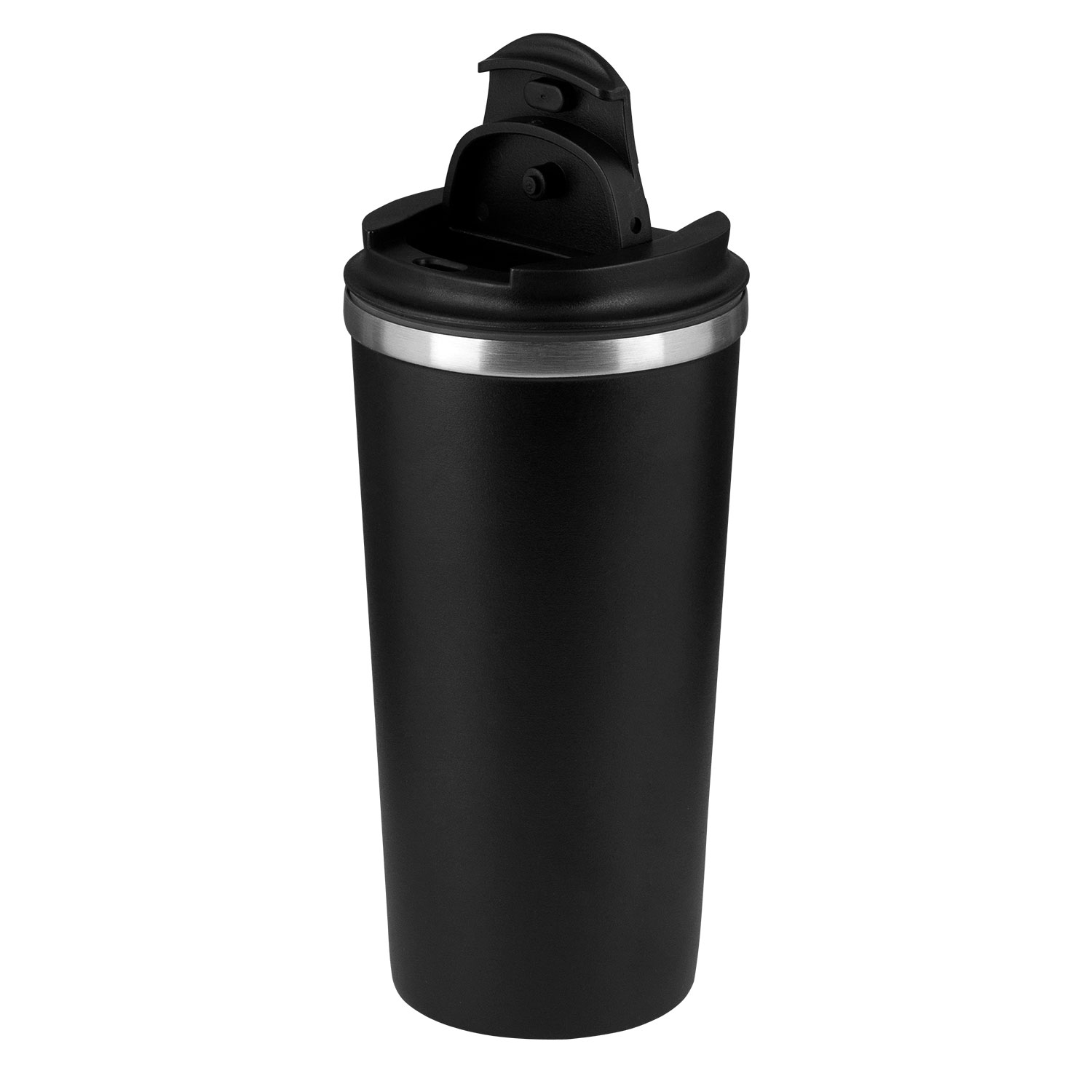 Термокружка вакуумная Палермо (Palermo), черная-1