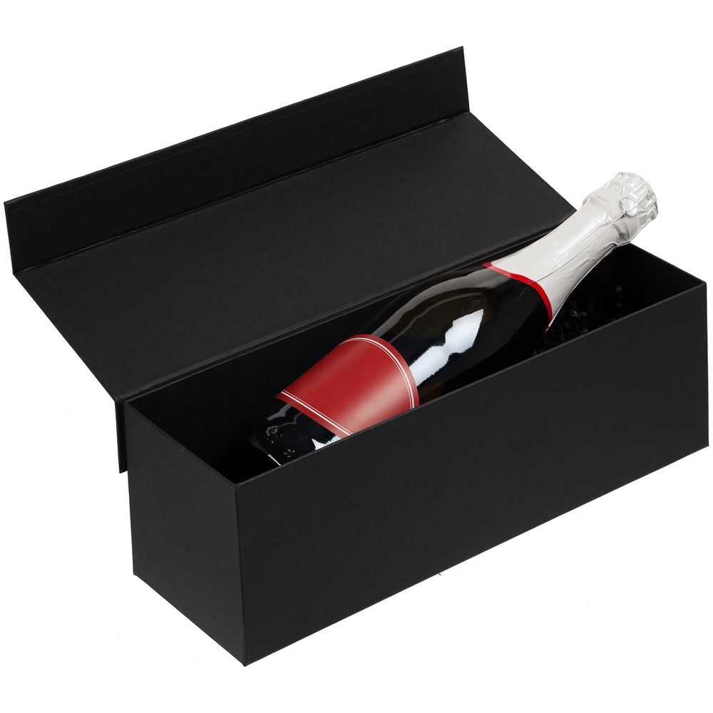 Коробка под бутылку Color Jacket, черная-3