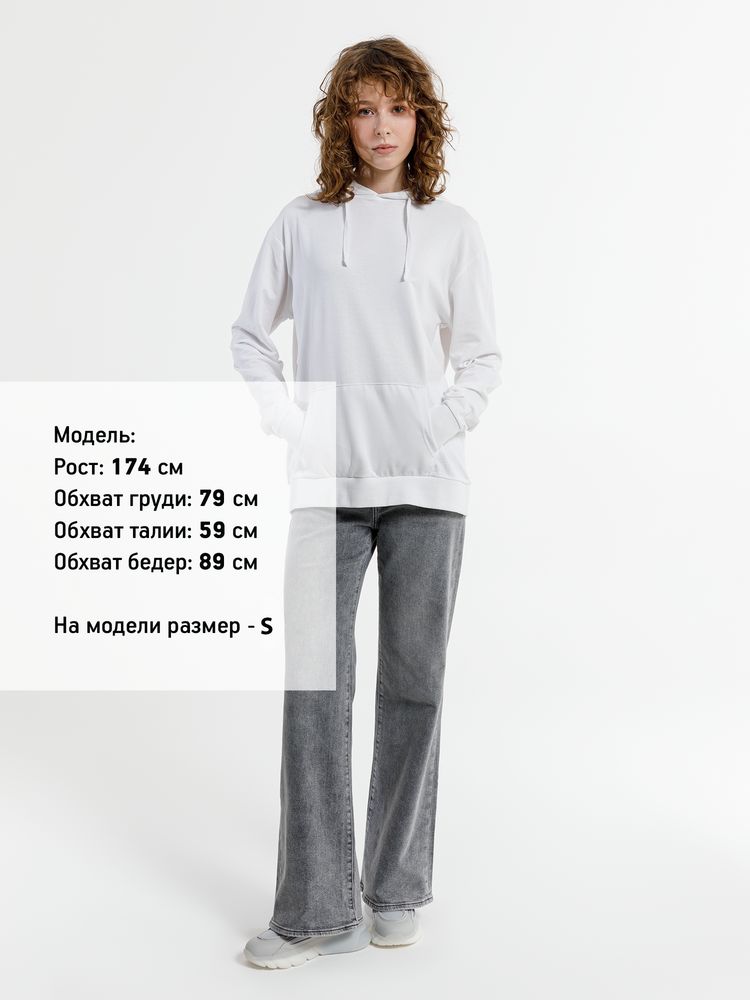 Худи унисекс Westray, белое-5