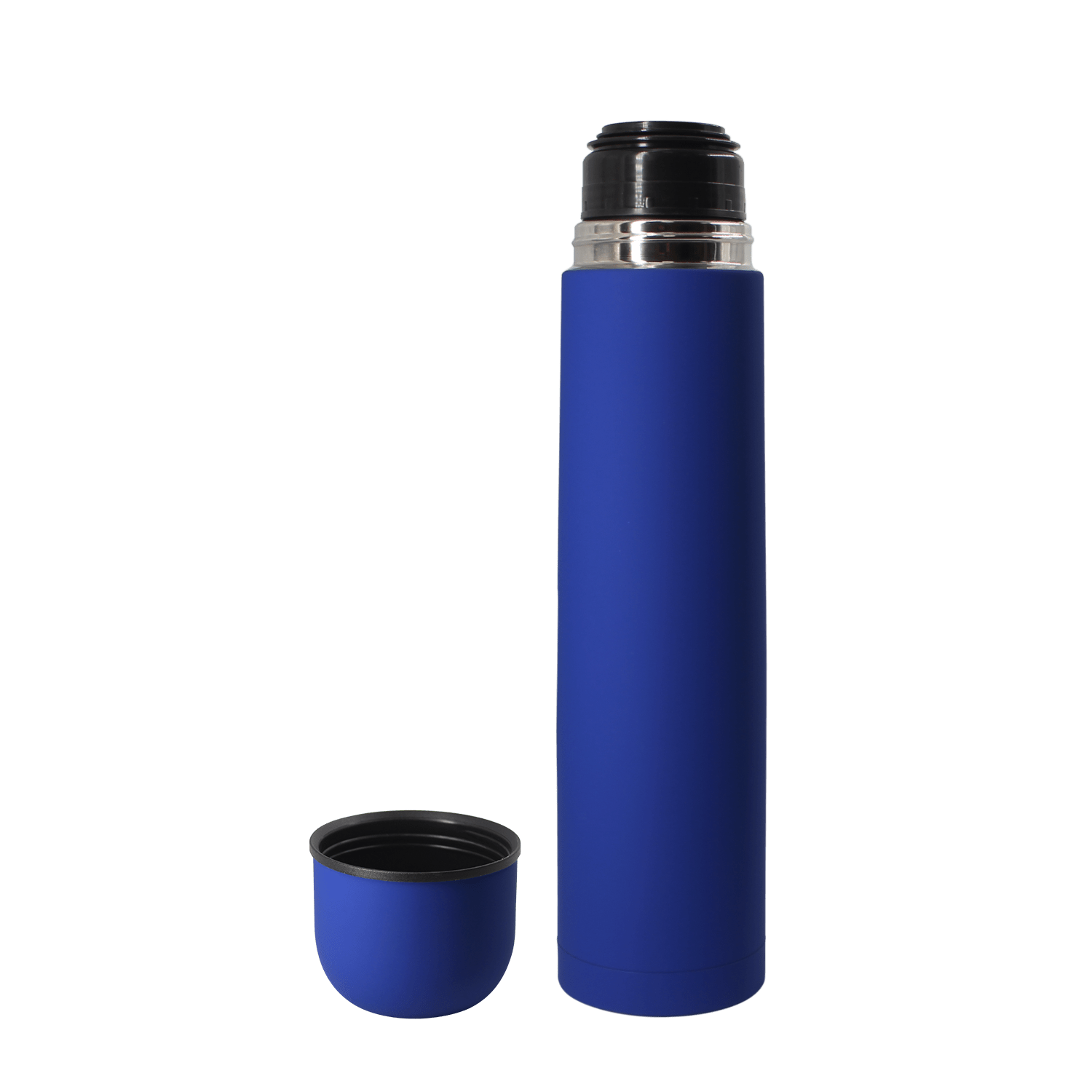 Термос софт-тач Yanemal 1 л. (синий)-2