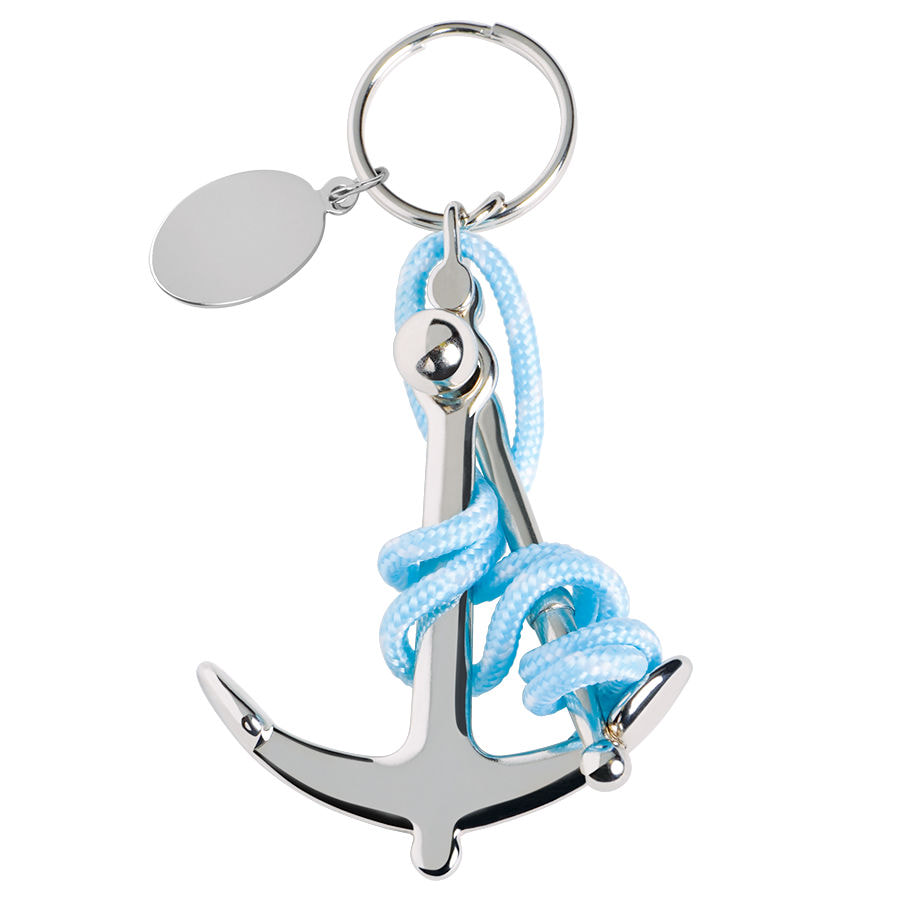 Брелок "Якорь" в подарочной упаковке, серебристый-0