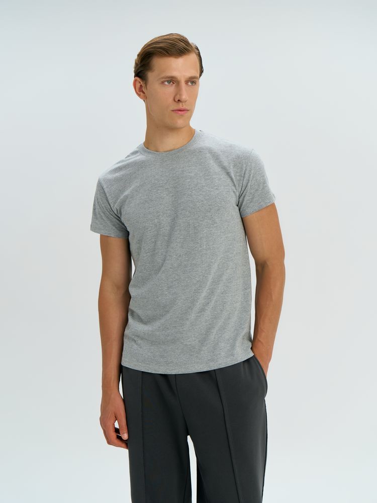 Футболка унисекс Regent 150, серый меланж-4