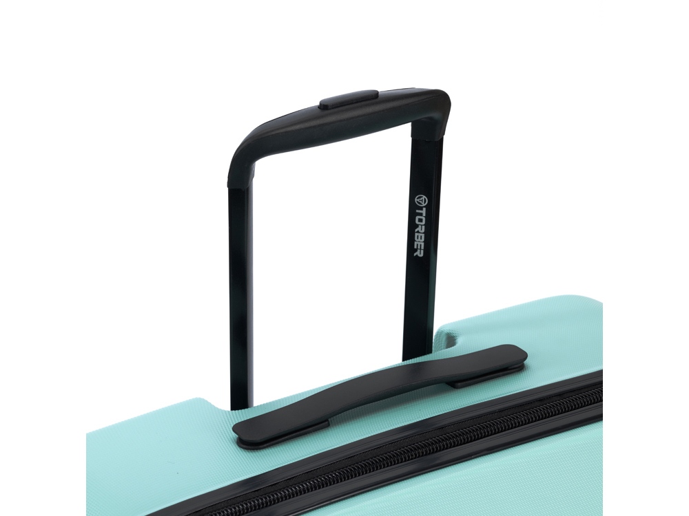 Чемодан TORBER Caspian, светло-зелёный, ABS-пластик, 38 х 20 х 54 см, 35 л-5