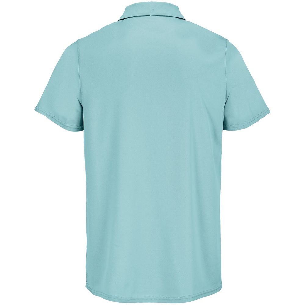 Рубашка поло унисекс Pitcher, голубая (морская волна)-2