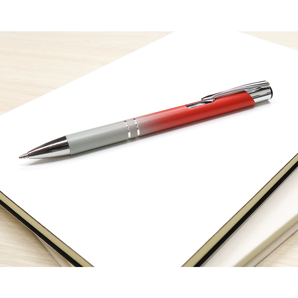 Ручка металлическая Britney градиент, Красный-1