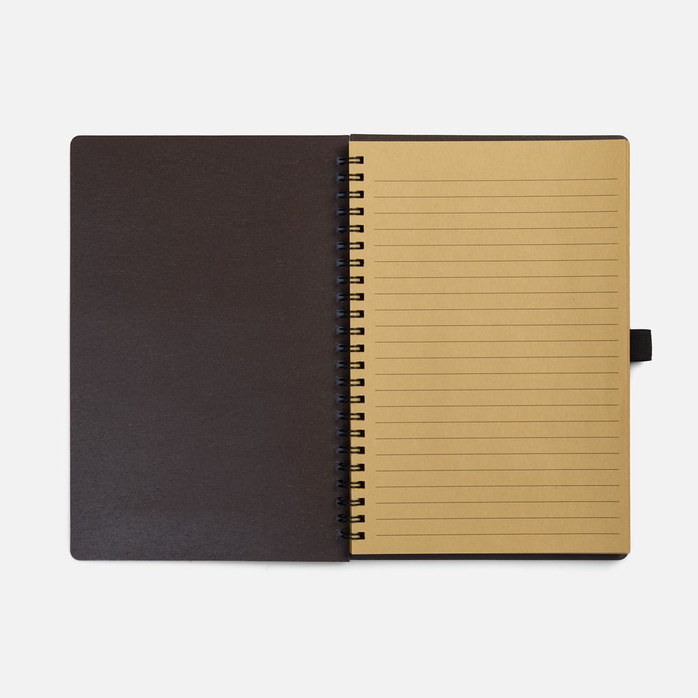 Блокнот на спирали Coffeist, коричневый-3