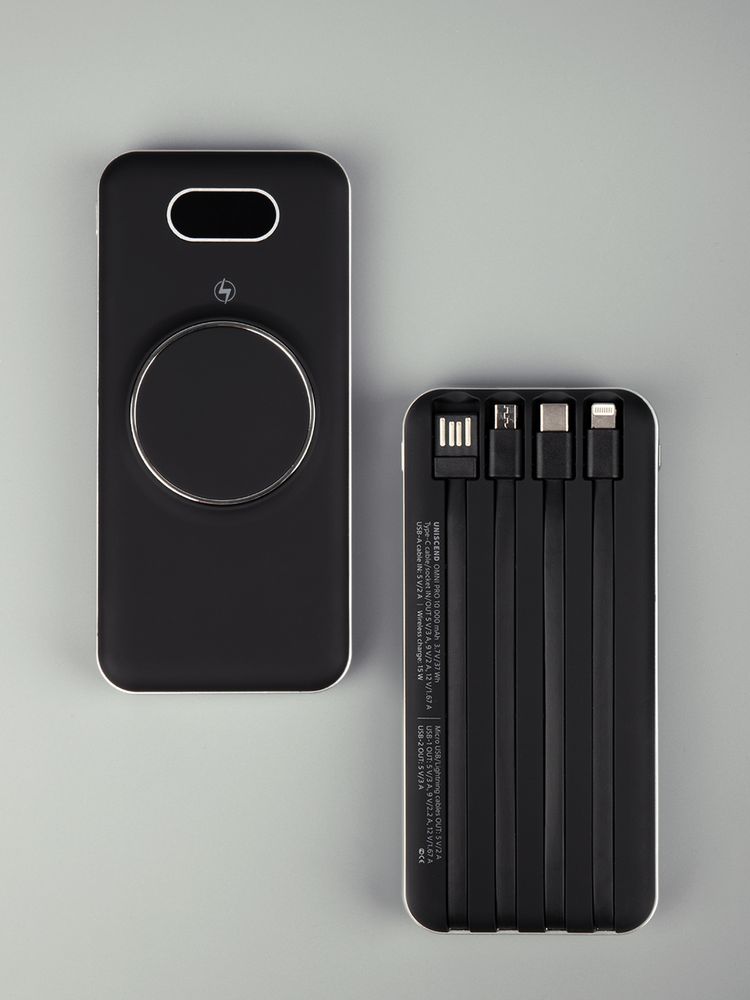 Внешний аккумулятор Omni Pro 10000 мАч, черный-5