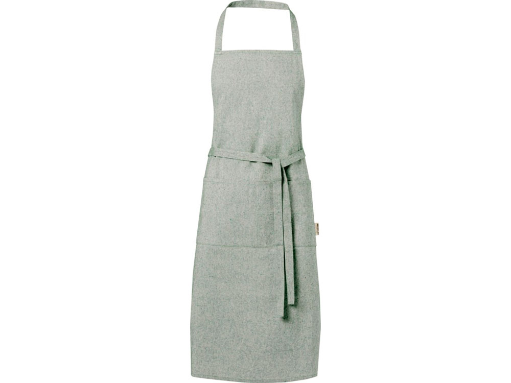 Pheebs 200 g/m2 recycled cotton apron, зеленый яркий-0
