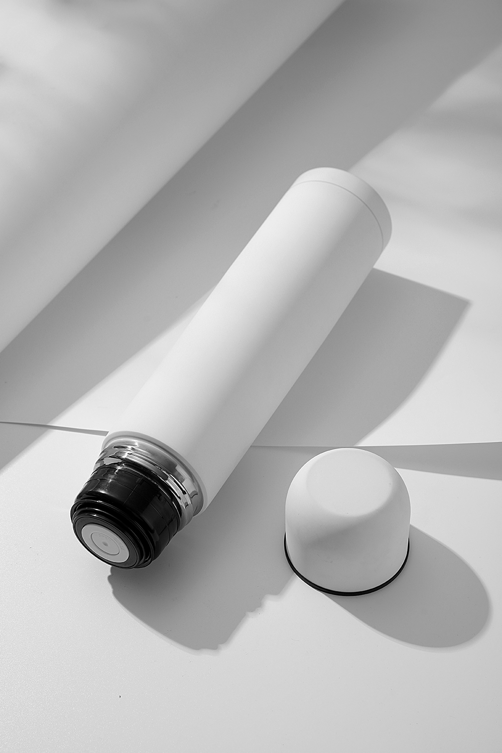 Термос софт-тач Yanemal 1 л. (белый)-4