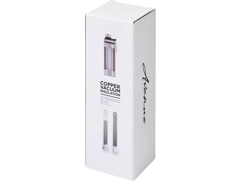 Спортивная бутылка Gessi объемом 590 мл с медной вакуумной изоляцией, черный-4