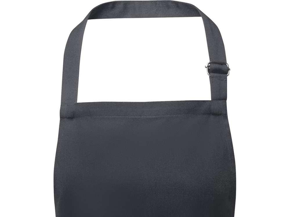 Фартук Andrea плотностью 240 г/м² с регулируемой завязкой на шее - Темно-серый-2