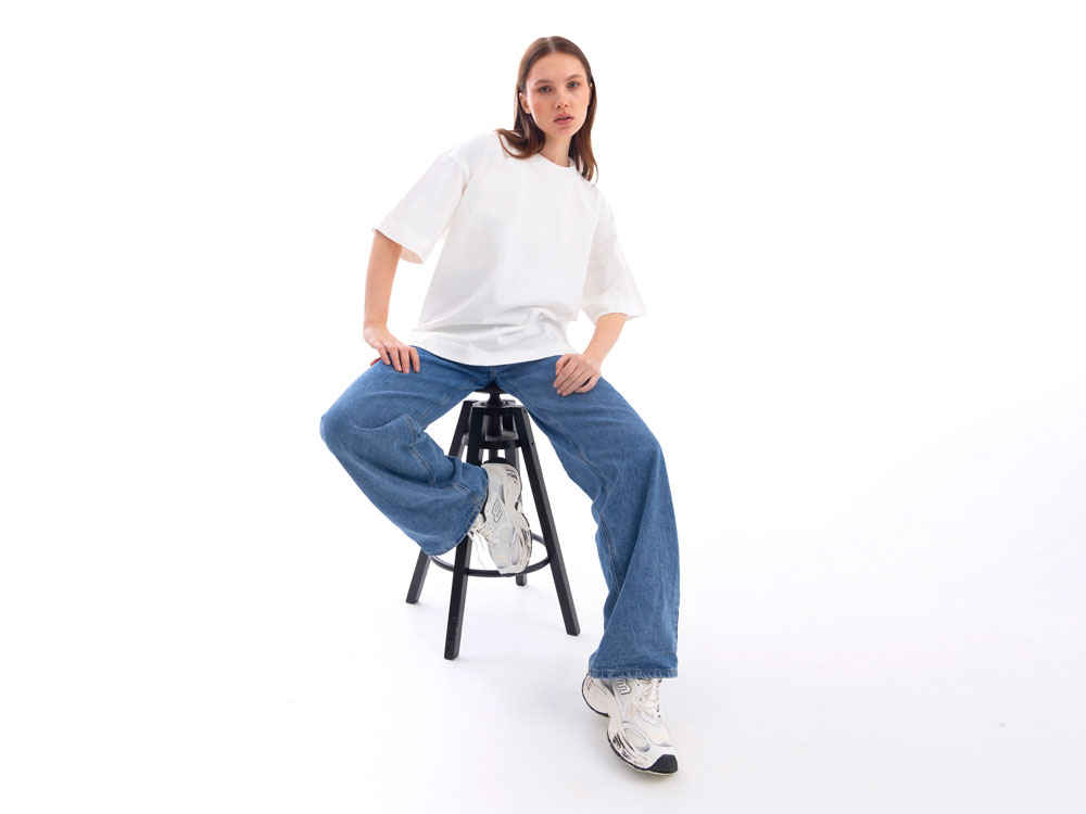 Футболка оверсайз Beta.01 унисекс, молочный-4