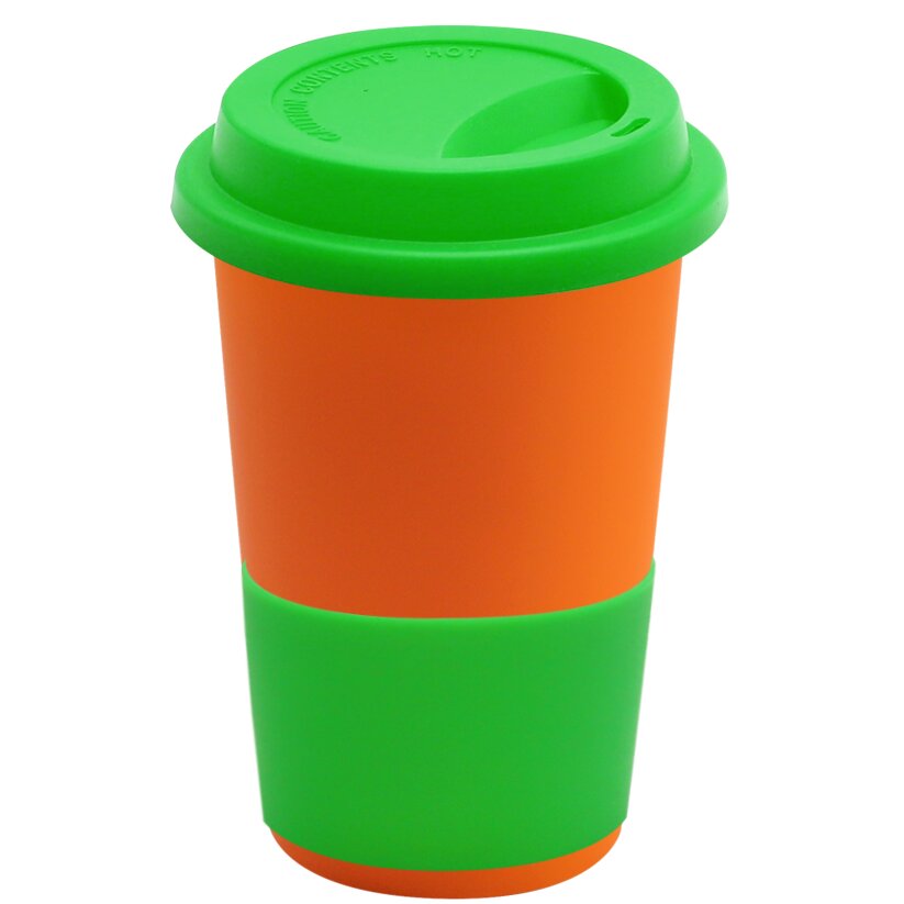 Кружка Magic To Go, Оранжевый/Зеленый-0