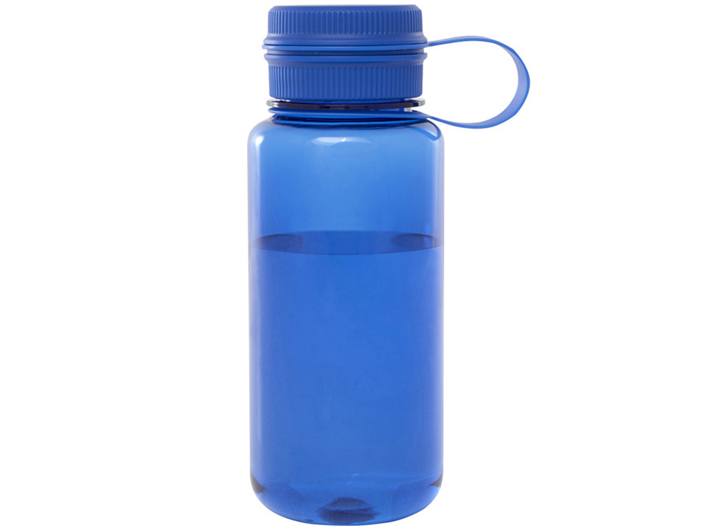 Спортивная бутылка Ryder из переработанного ПЭТ-пластика объемом 900 мл с многофункциональной крышкой, сертифицированная RCS - Ярко-синий-1