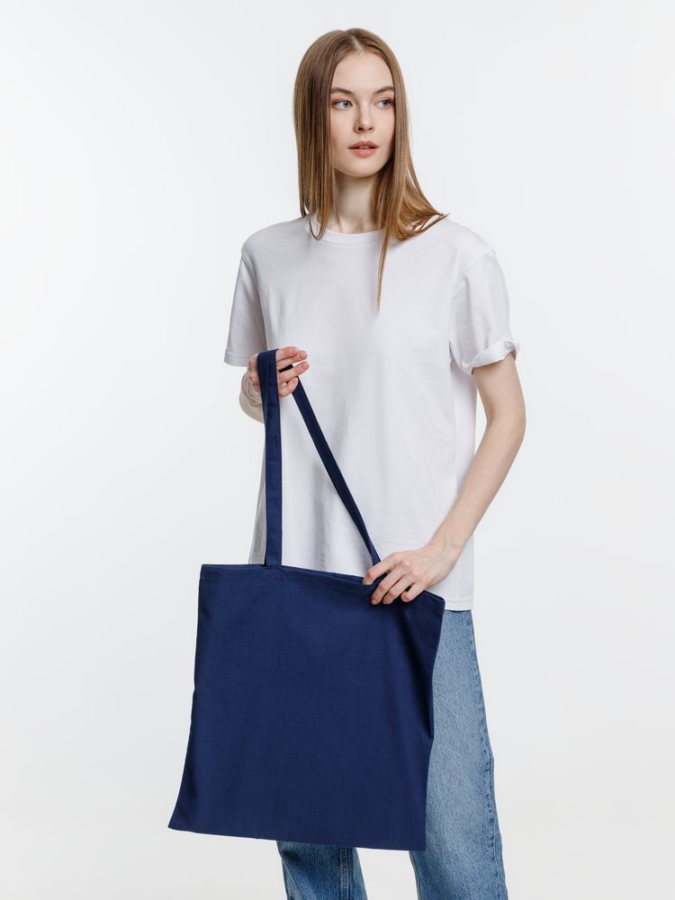 Холщовая сумка Optima 135, темно-синяя-2