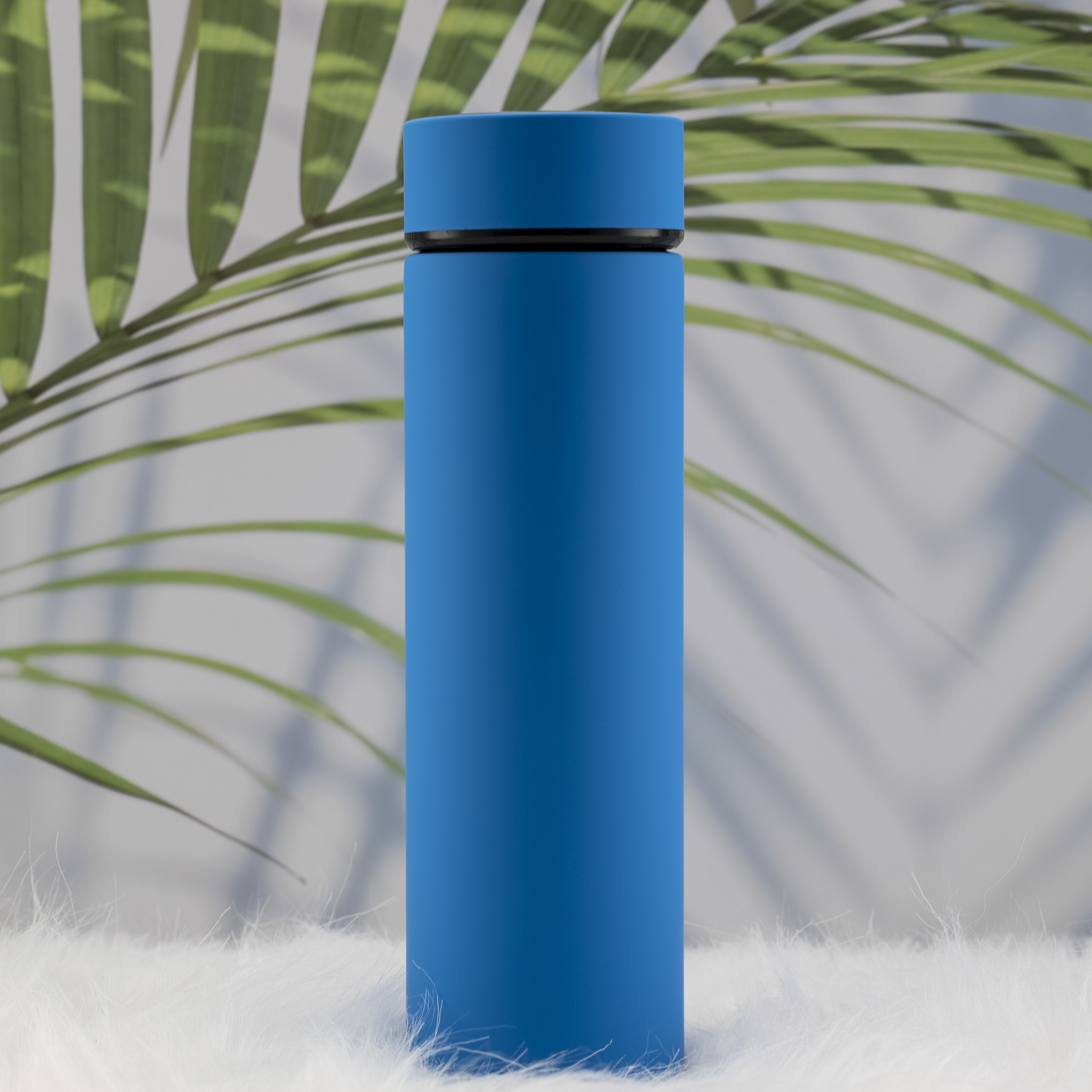 Термос Reactor софт-тач с датчиком температуры (голубой)-5