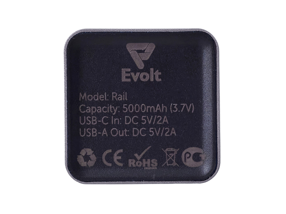Внешний аккумулятор Rail, 5000 mAh, темно-серый-6