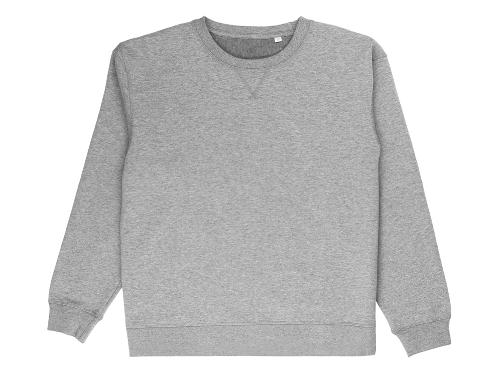 Свитшот оверсайз Lisbon унисекс, серый меланж-16
