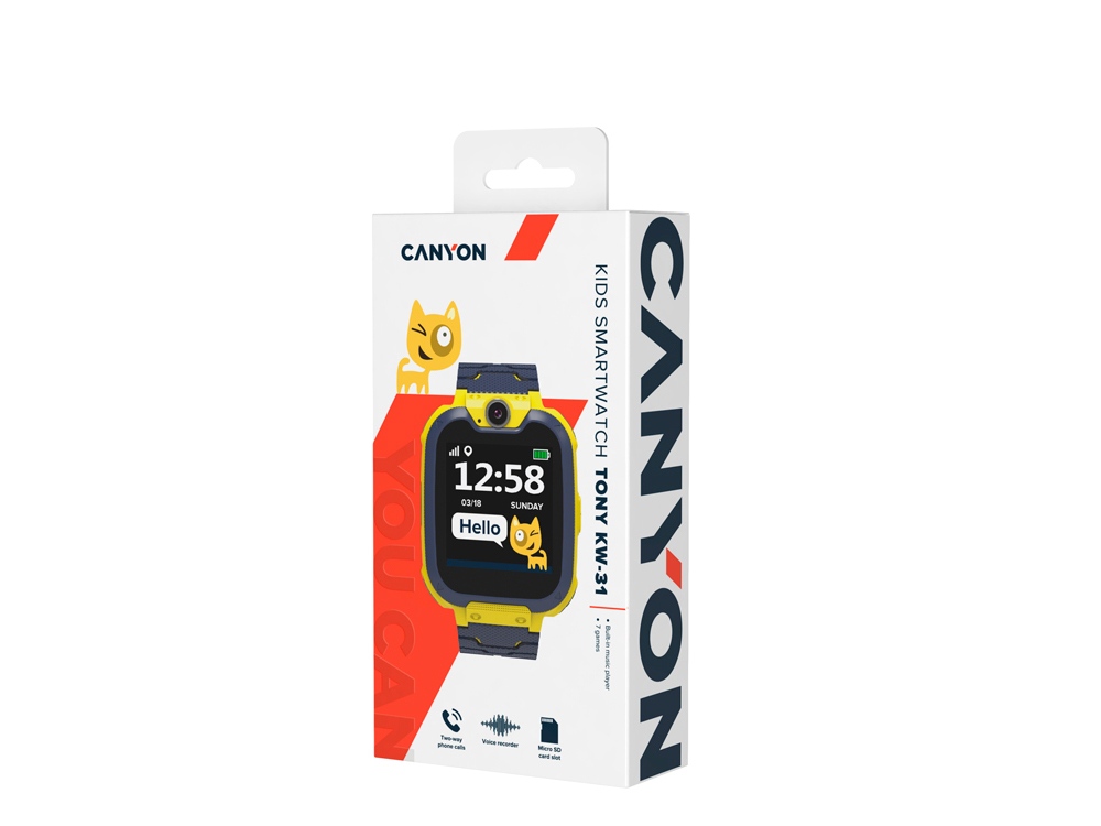 Детские часы Canyon Tony KW-31, желто-серый-3