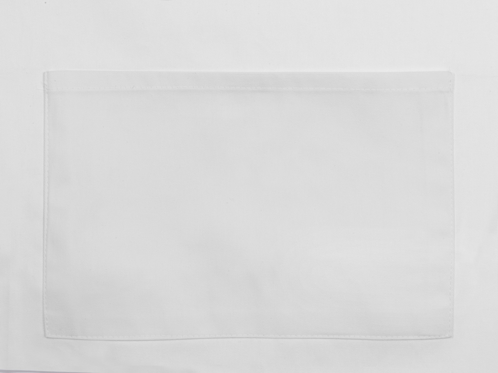 Хлопковый фартук 180gsm, белый-1