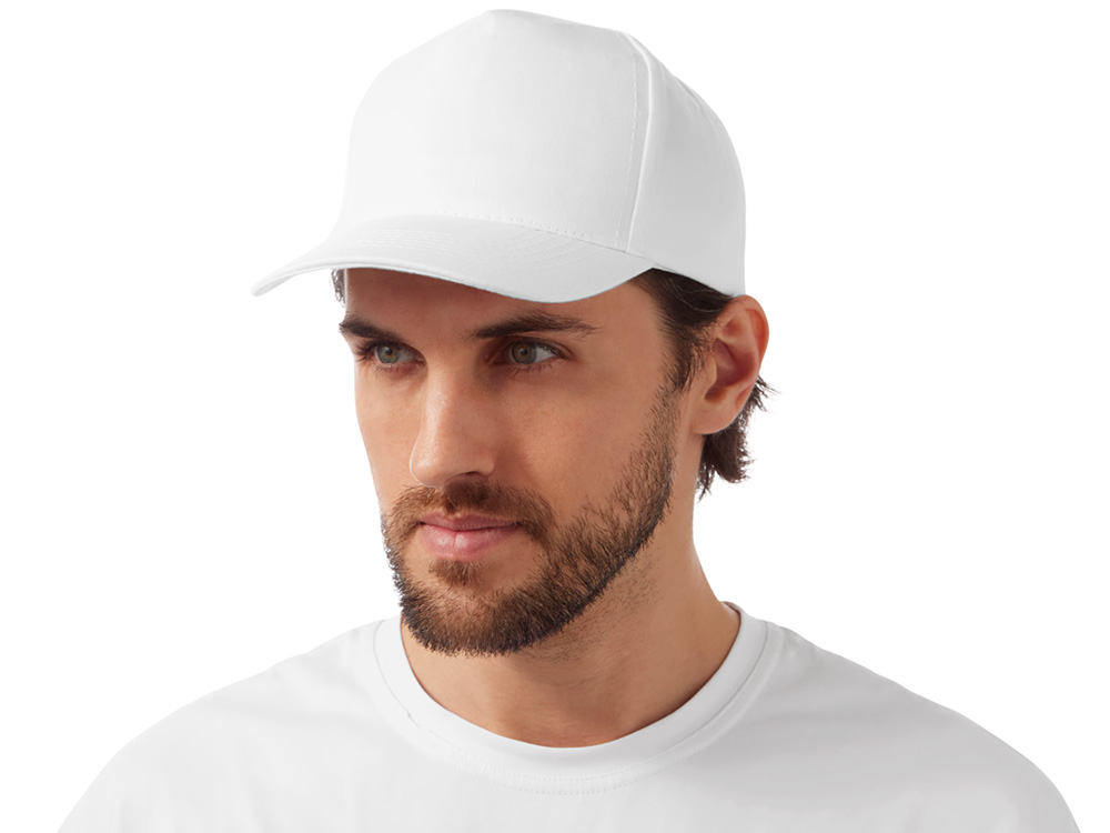 Бейсболка Mix 5-ти панельная 180 гр, белый-1
