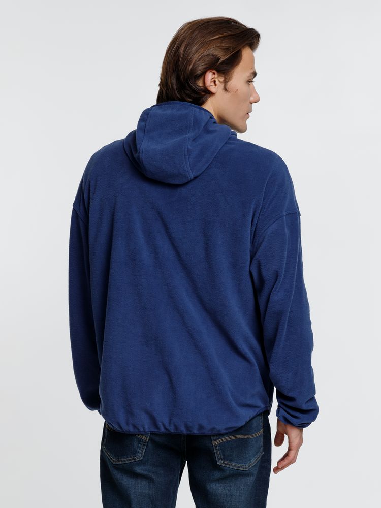 Анорак флисовый унисекс Fliska, темно-синий-3