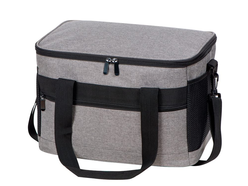 Подарочный набор с пледом и колонкой в сумке - холодильнике  Musical trek, красный-4