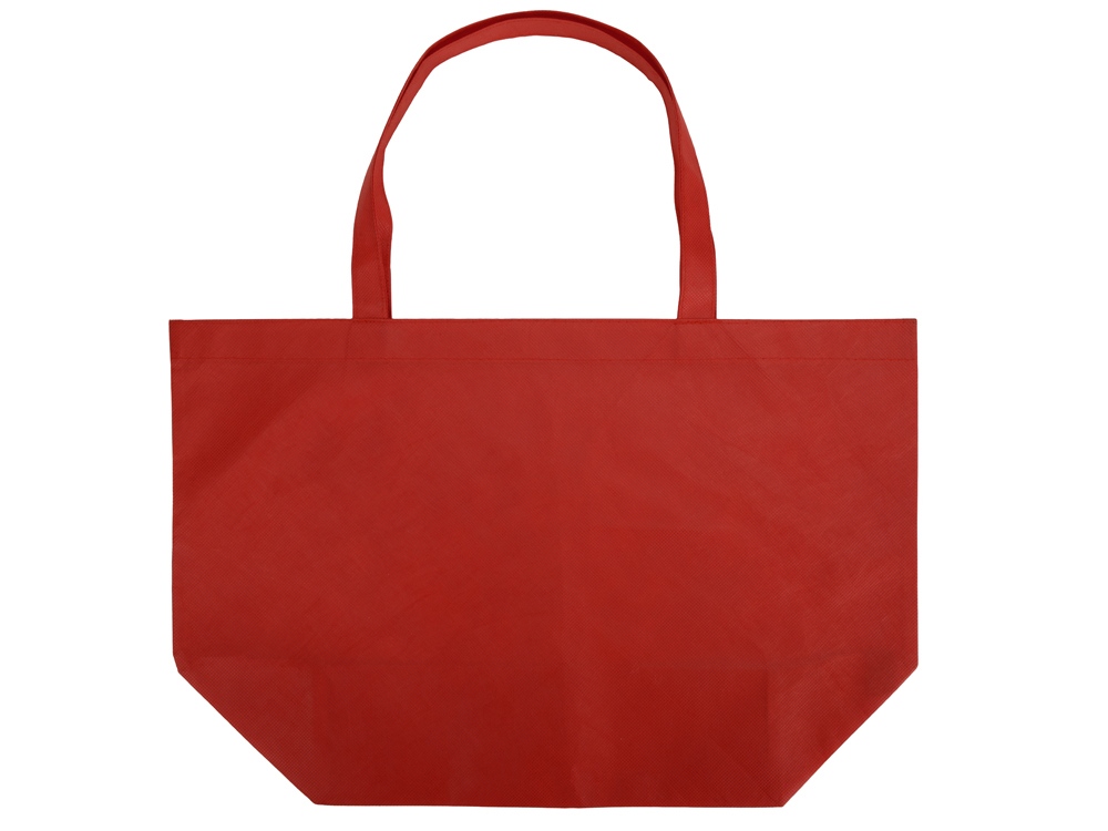 Сумка Reviver с донной складкой из нетканого переработанного материала RPET, красный-3