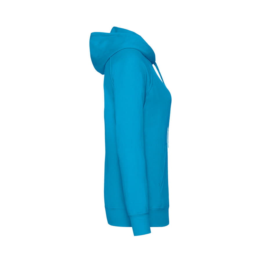 Толстовка женская без начеса LIGHTWEIGH HOODED SWEAT 240, голубой лазурный-3