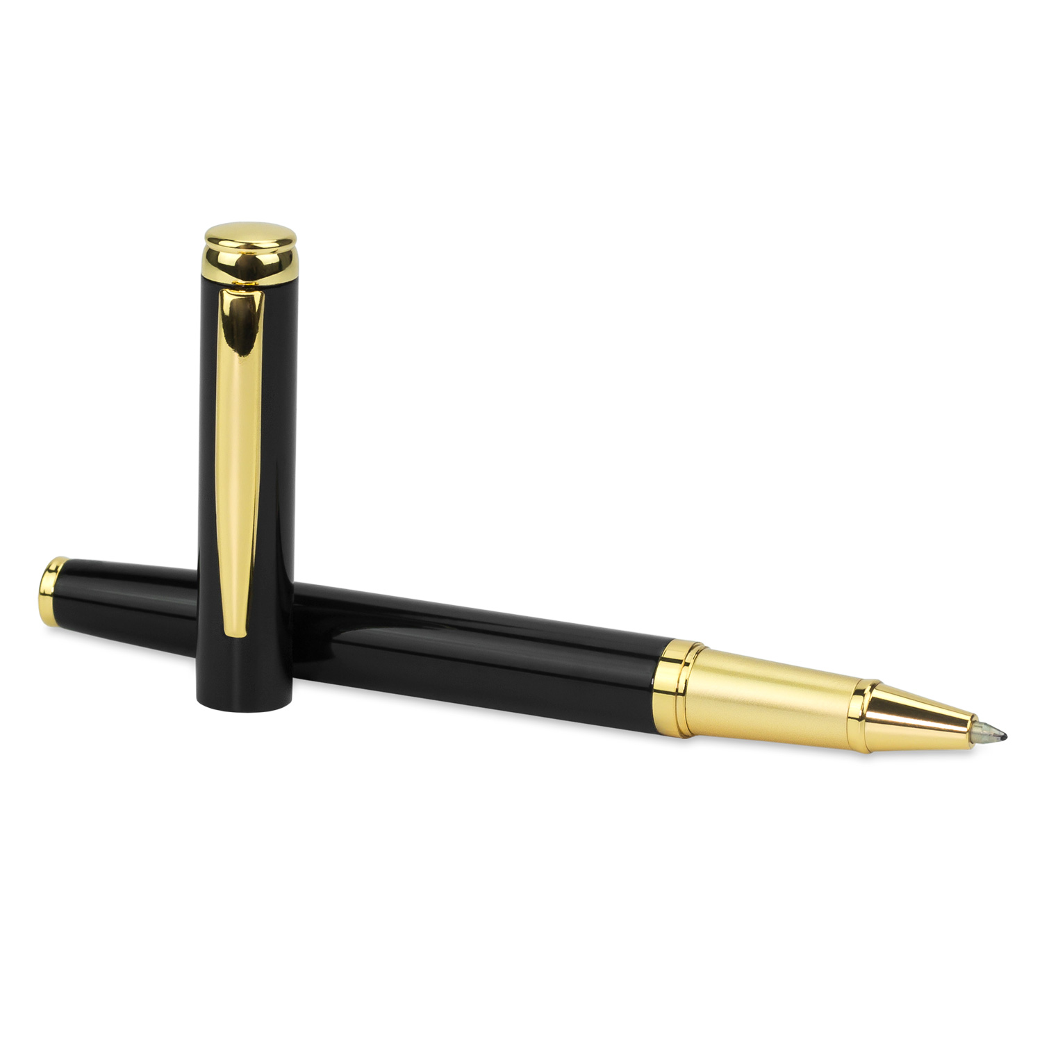Ручка-роллер Соната (Sonata), черная/позолота-2