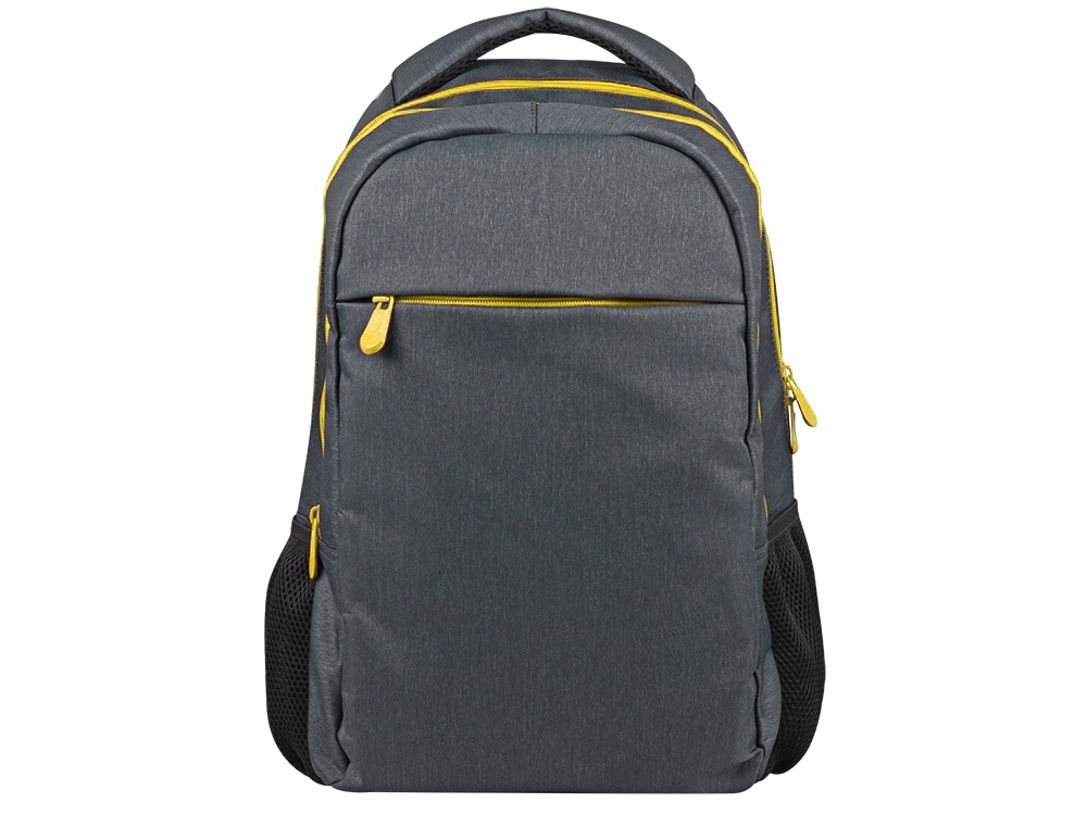 Рюкзак Metropolitan, серый с желтой молнией-3