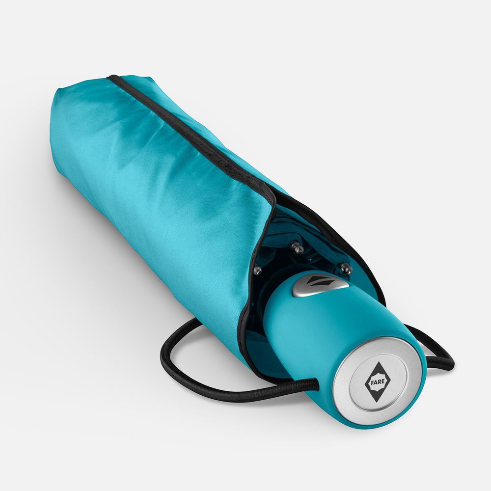 Зонт складной AOC, бирюзовый-2