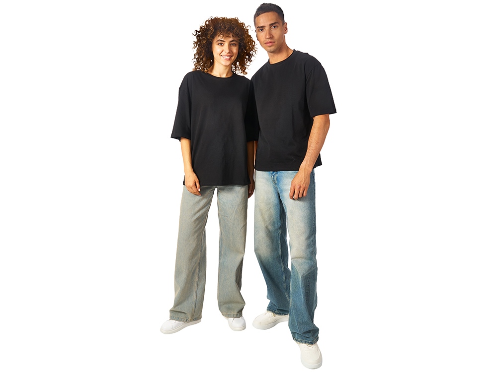 Футболка оверсайз Liyon унисекс, черный-5