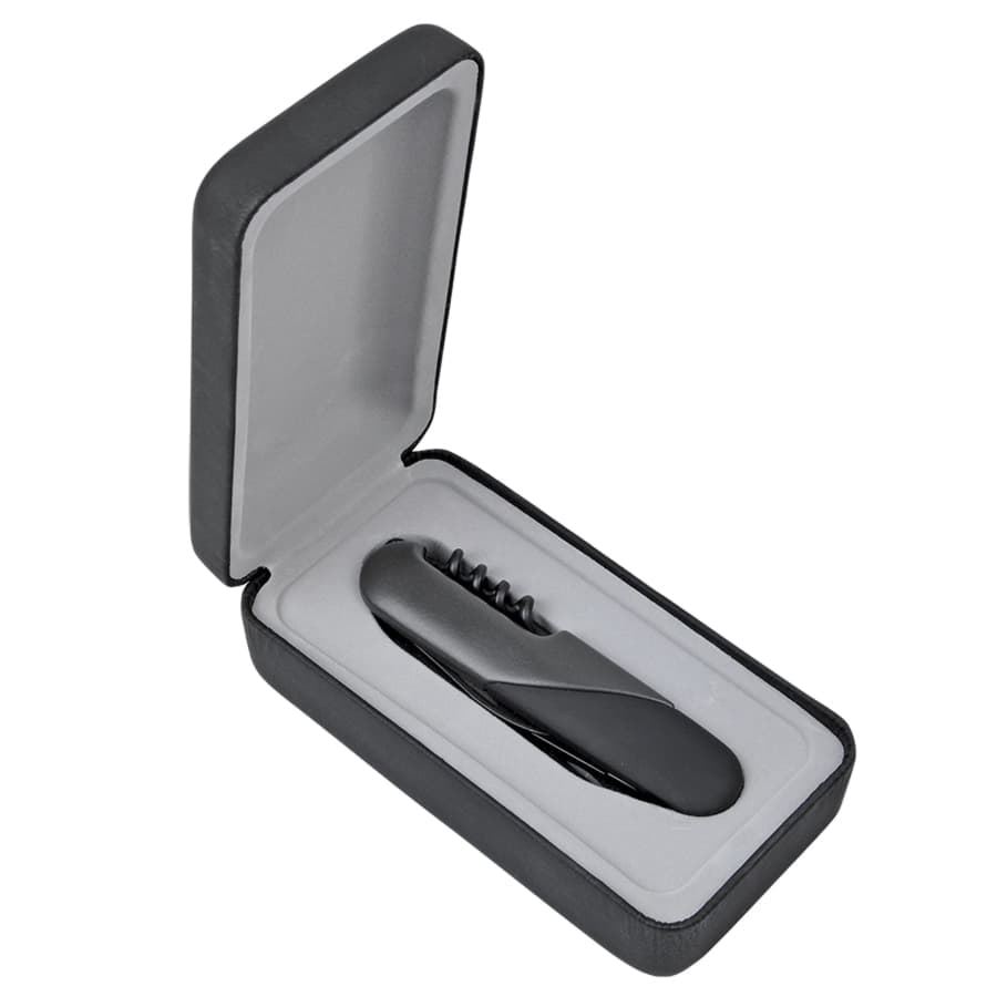 Нож многофункциональный в подарочной упаковке (7 функций), черный-2