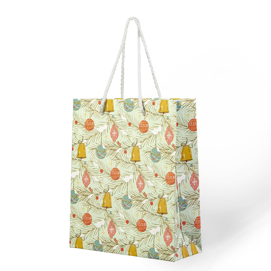 Пакет подарочный WISH,  24х9х28 см, дизайн, малый-0