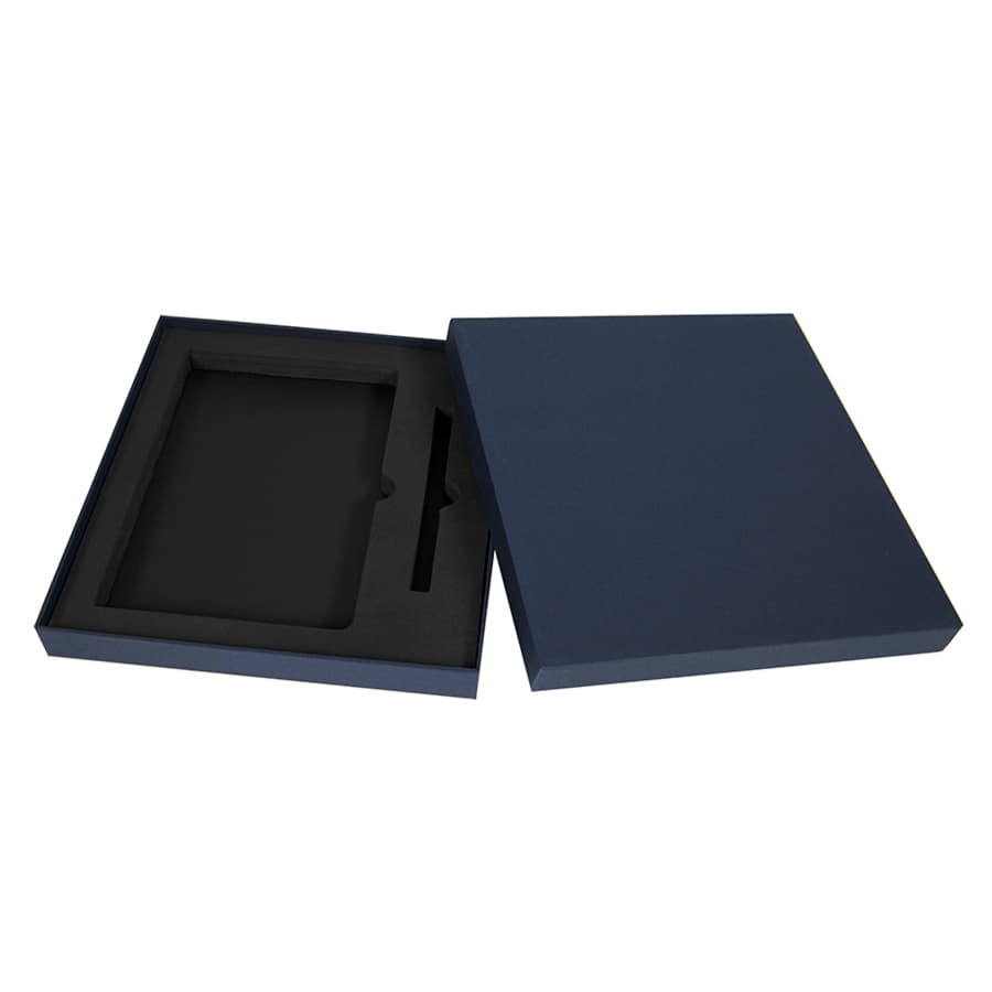 Набор подарочный WARRIORSTYLE: бизнес-блокнот, ручка, коробка подарочная, темно-синий, темно-синий-5