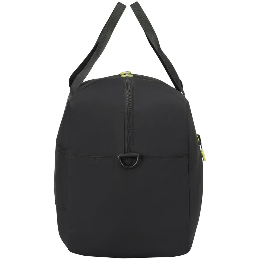 Сумка дорожная Compact Neon, черная с зеленым-2