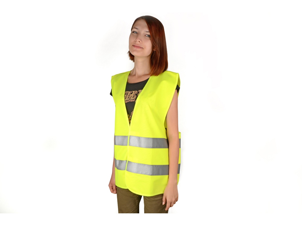 Жилет со светоотражателями Неон, неоновый желтый-2
