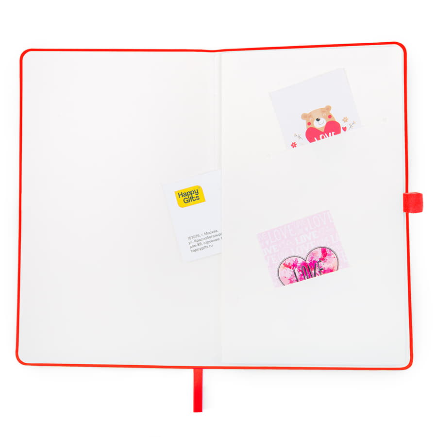 Бизнес-блокнот А5 FLIPPY, формат А5, в линейку, красный-9