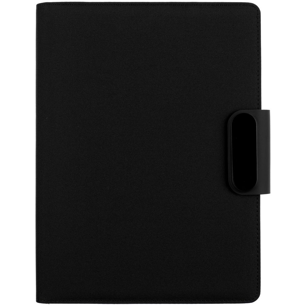 Папка с блокнотом Midstream, черная-0