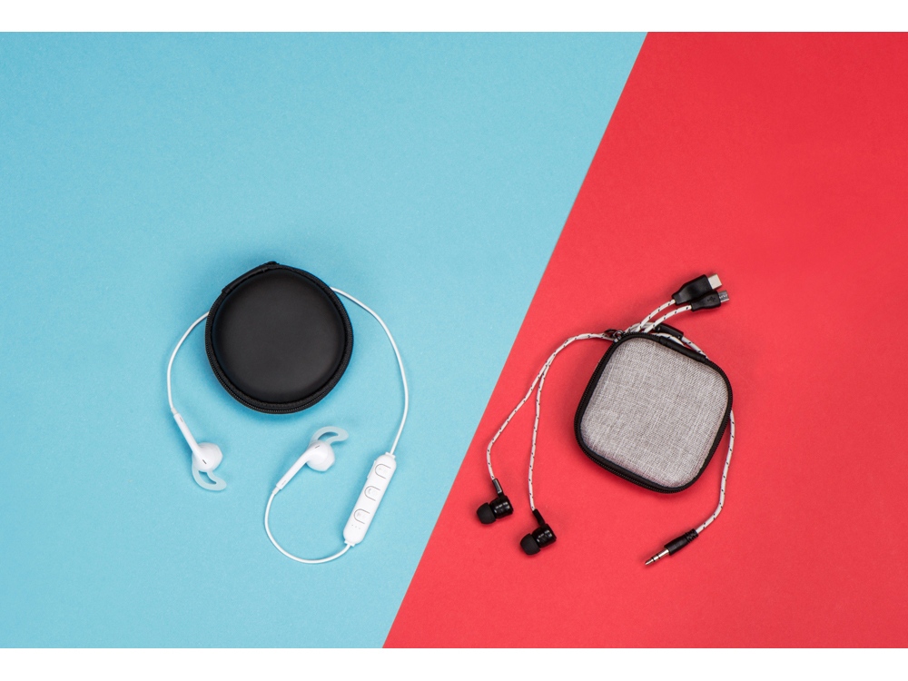 Беспроводные наушники Get Up с чехлом, белый-8