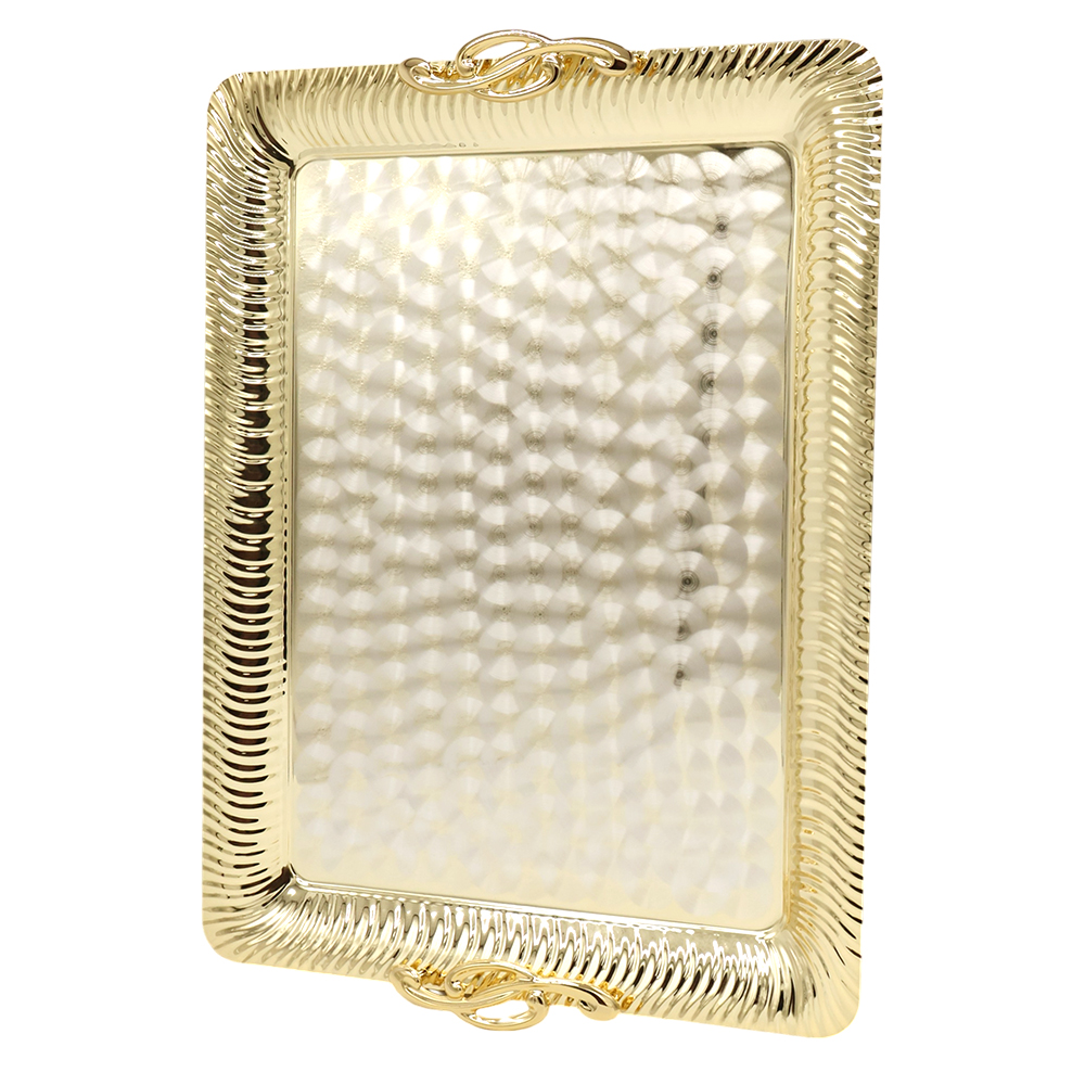 Поднос с ручками VIOLINO в подарочной упаковке , Серебро-1