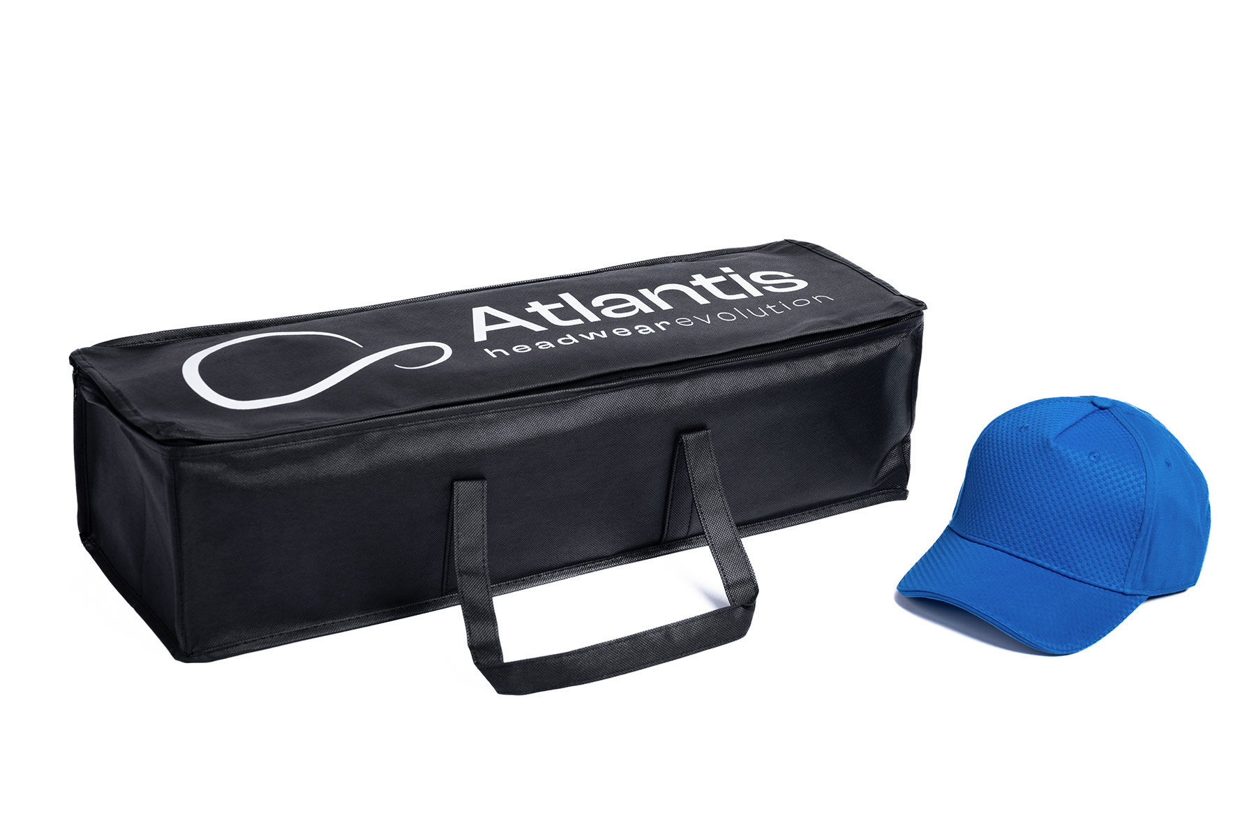 Сумка  "ATLANTIS BLACK NON WOVEN BAG", чёрный, 100% полиэстер, темно-синий-1