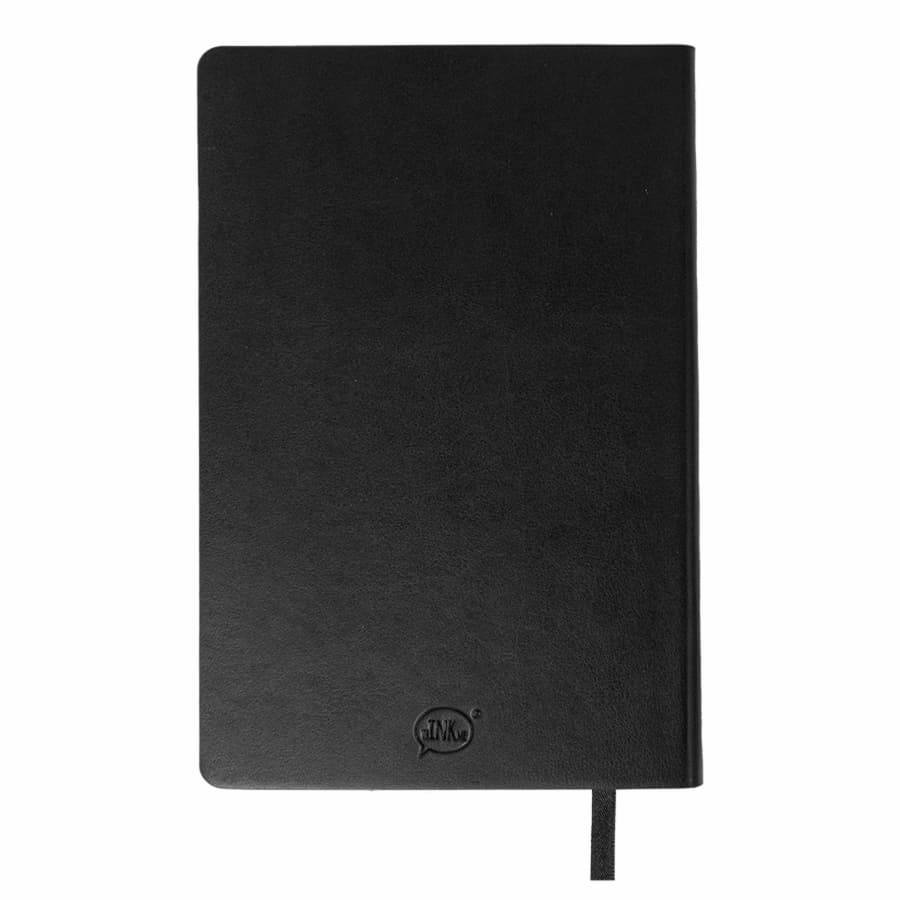 Бизнес-блокнот SMARTI, A5, черный, мягкая обложка, в клетку, черный-2