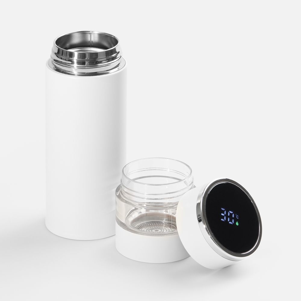 Смарт-бутылка с инфьюзером Thermory, белая-2