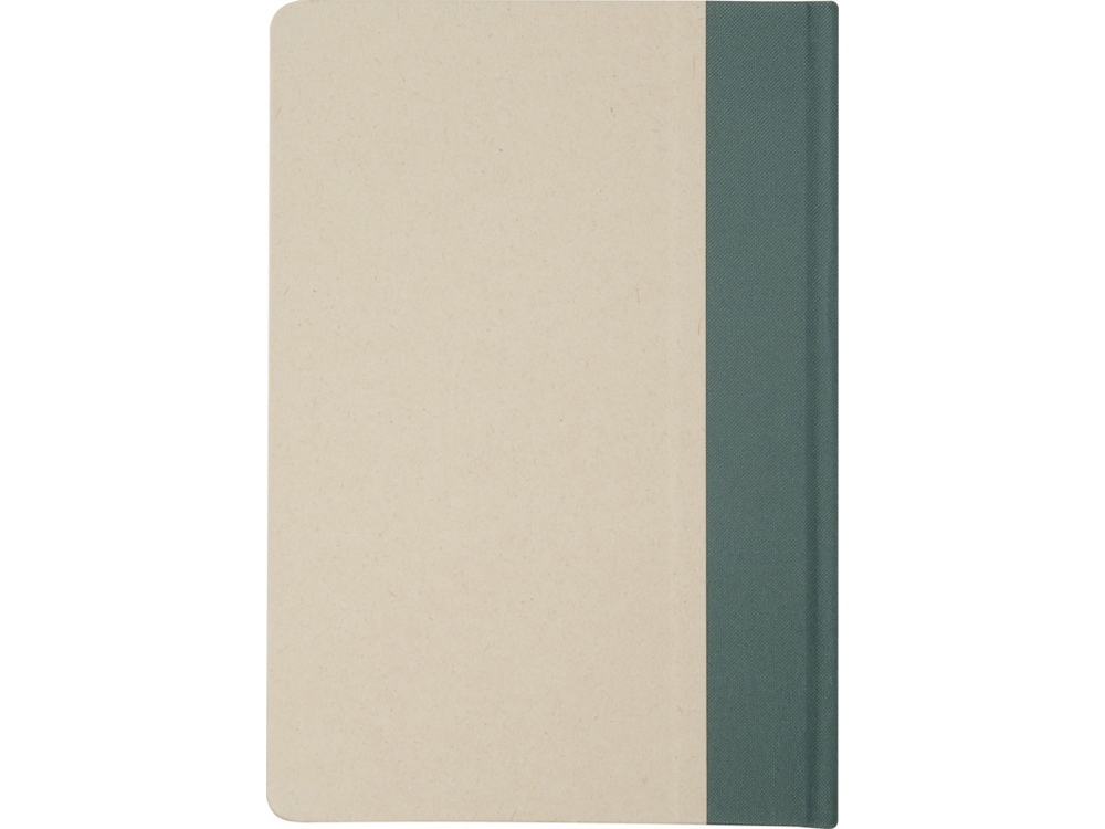 Liliana блокнот формата А5 в твердой обложке из пластика из сахарного тростника - Зеленый яркий-2