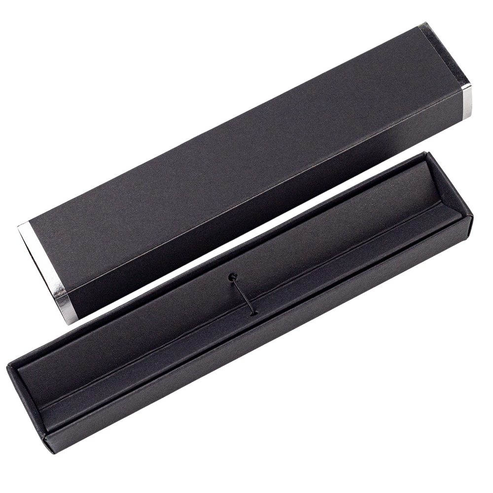 Ручка Betty в коробке Cradle чёрной с серебристым, Черный-2